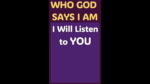 I WILL LISTEN TO YOU #wordofgod #Jesus #wisdom #God #power #HolySpirit #strength #wisdom