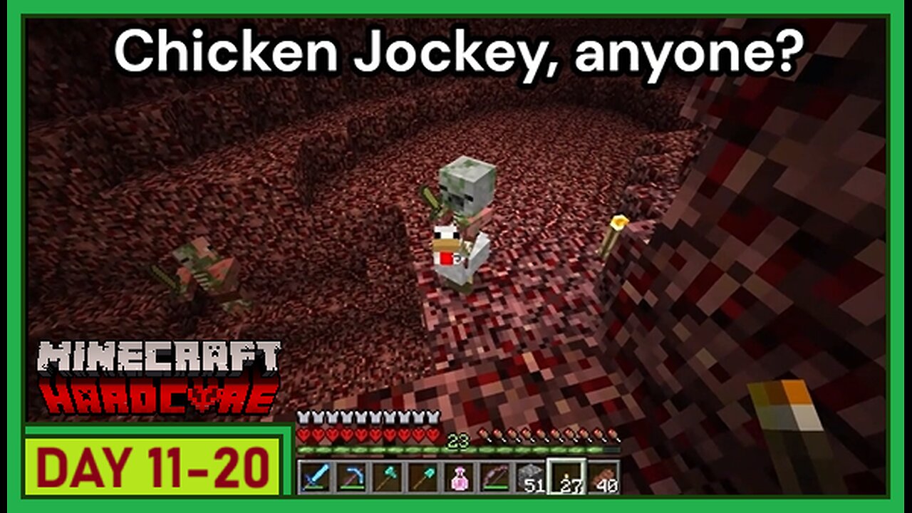 100 Days in Minecraft 1.8! [day 11-20] Hardcore Survival!