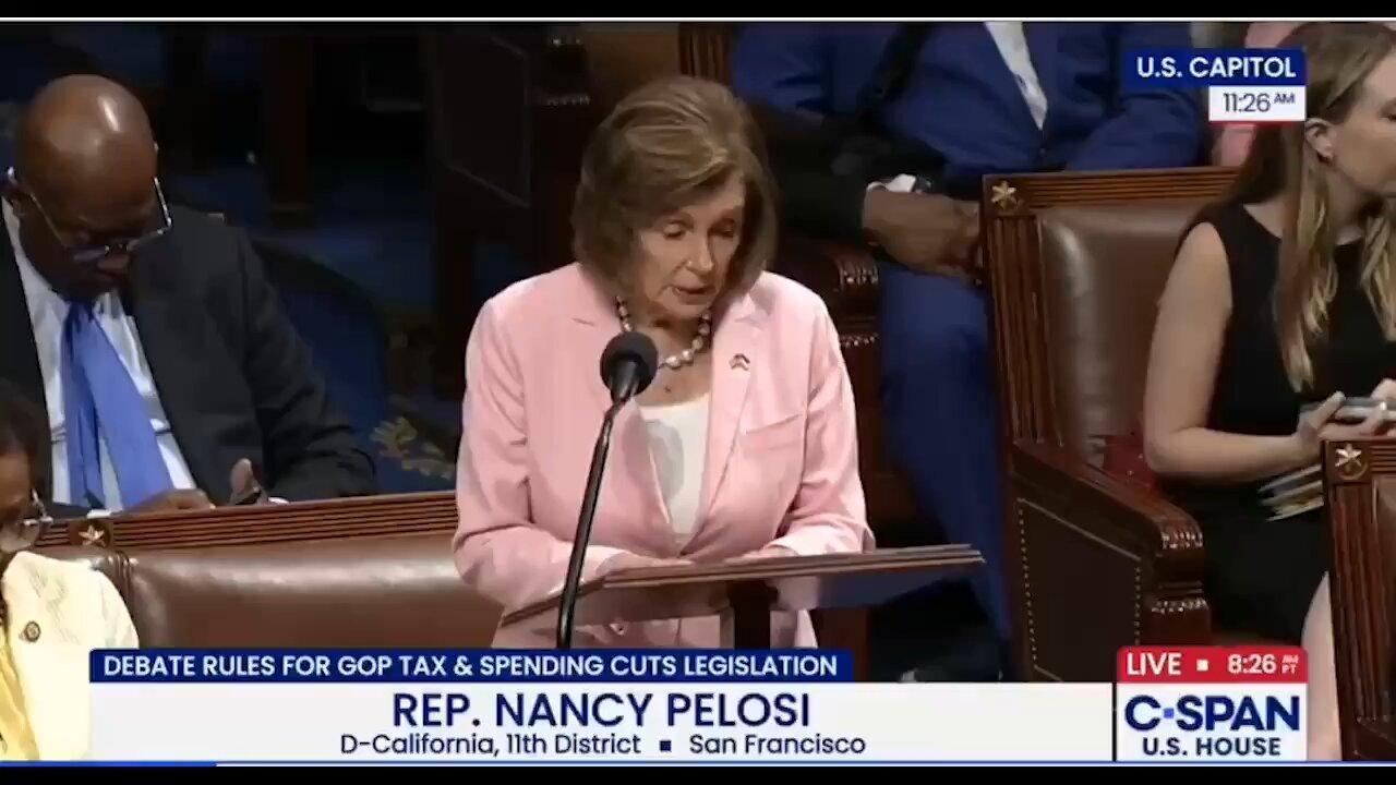 Nancy Pelosi calls to vote no on the OBBB — “and throw a punch for the children."