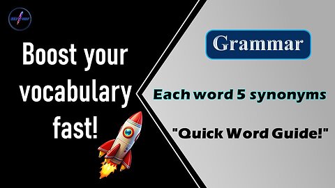 🔥Each word Five synonyms | English Vocabulary | ✅