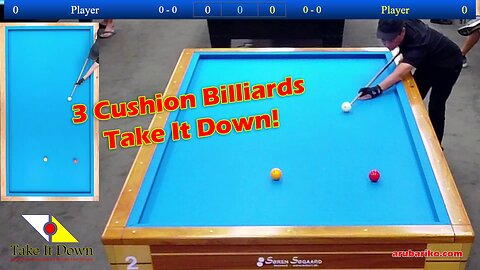 3-Cushion Billiards Take It Down! Live Stream