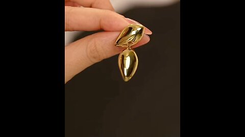 Gold plated earrings