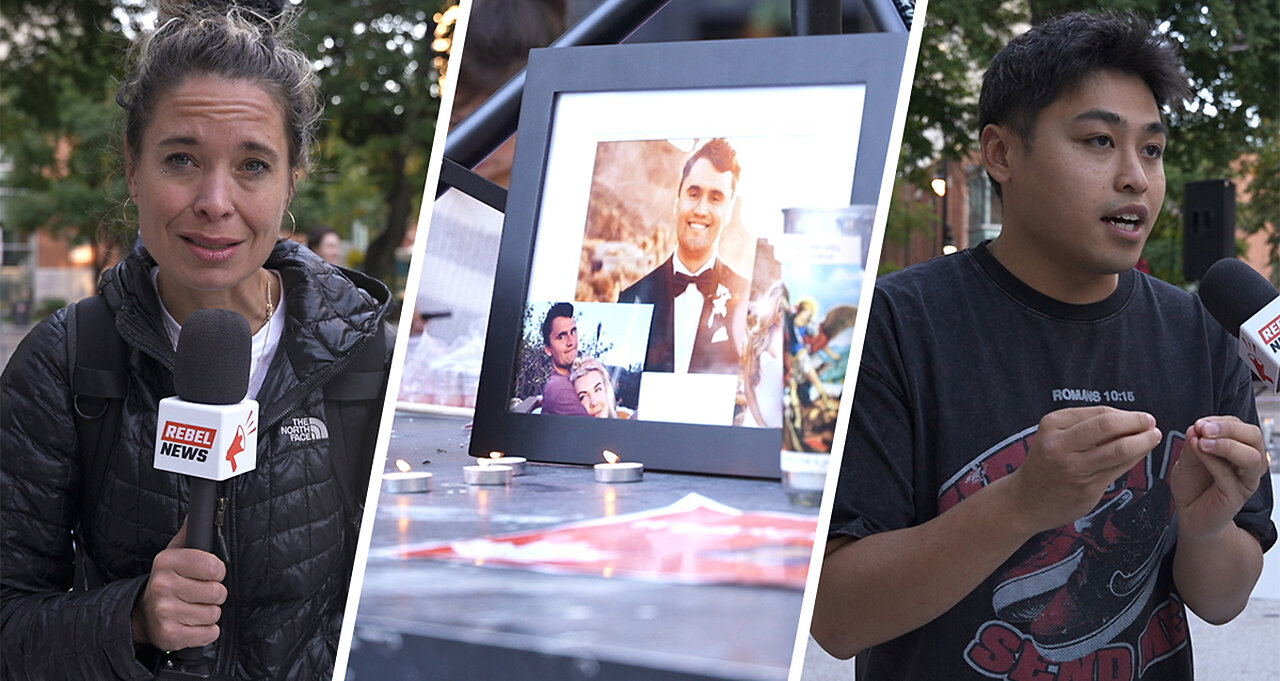 « Non au racisme! » : une veillée en mémoire de Charlie Kirk légèrement perturbée à Montréal