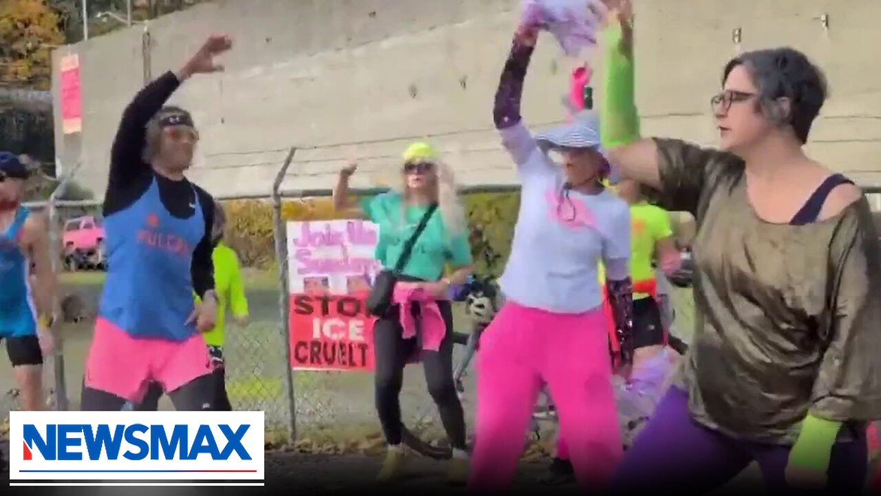 Anti-ICE aerobics held outside Portland detention center | The Right Squad