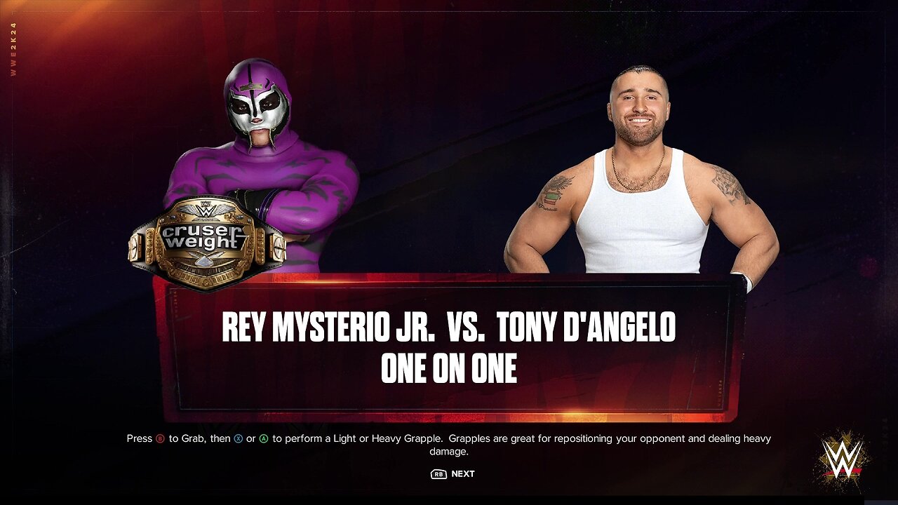 WWE 2k24 Rey Mysterio(c) vs Tony D'Angelo
