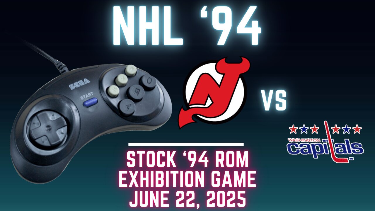 NHL '94: Devils (TJ) at Capitals (Len the Lengend) {Genesis} - Exhibition 148