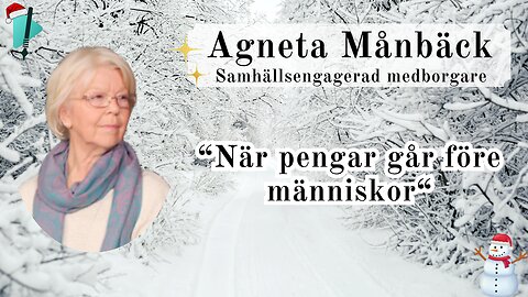 "Sambandet mellan gifter och ohälsa" - Agneta Månbäck - Vintertal 2025