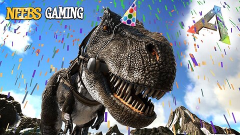 T-Rex Birthday Party!!! - Ark Survival Evolved