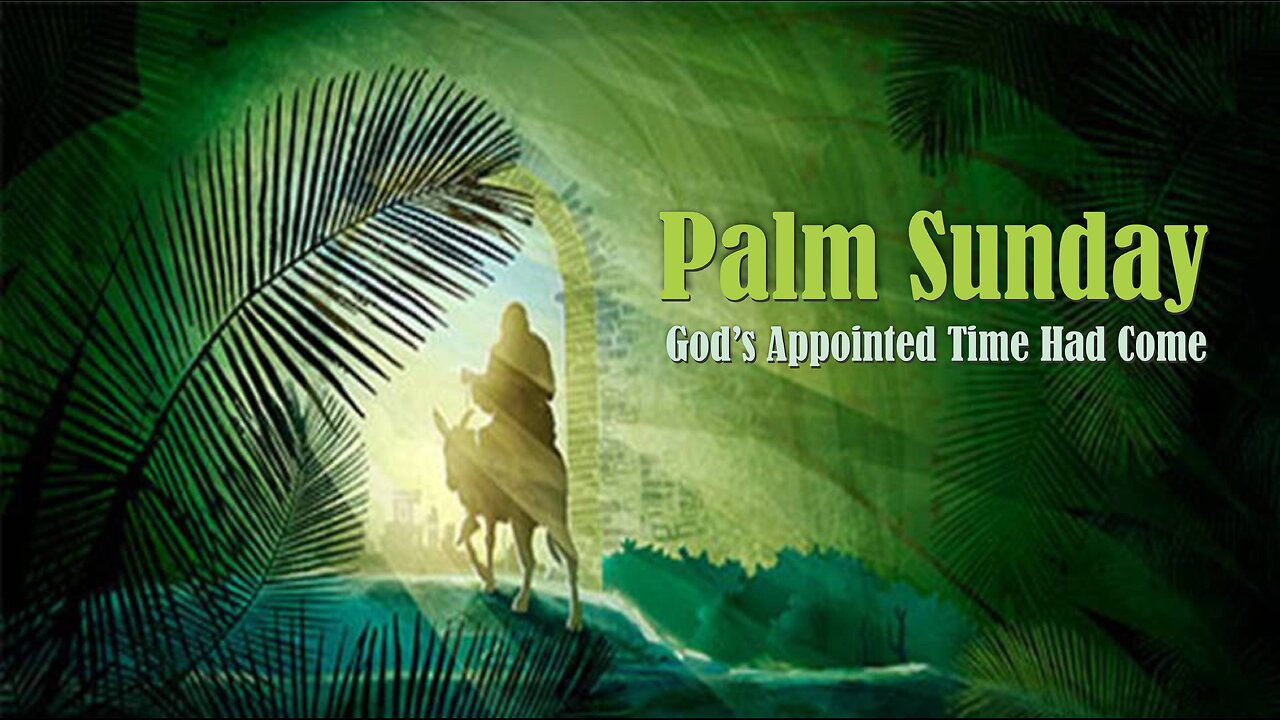 Palm Sunday - God's Appointed Time Had Come