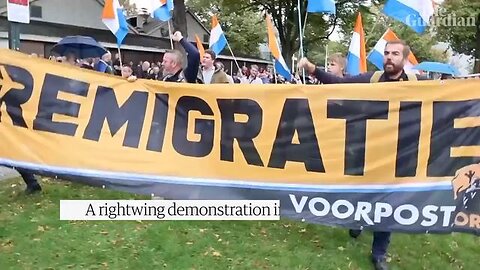 Dutch system pigs use water cannon to disperse anti-immigration protestors in The Hague