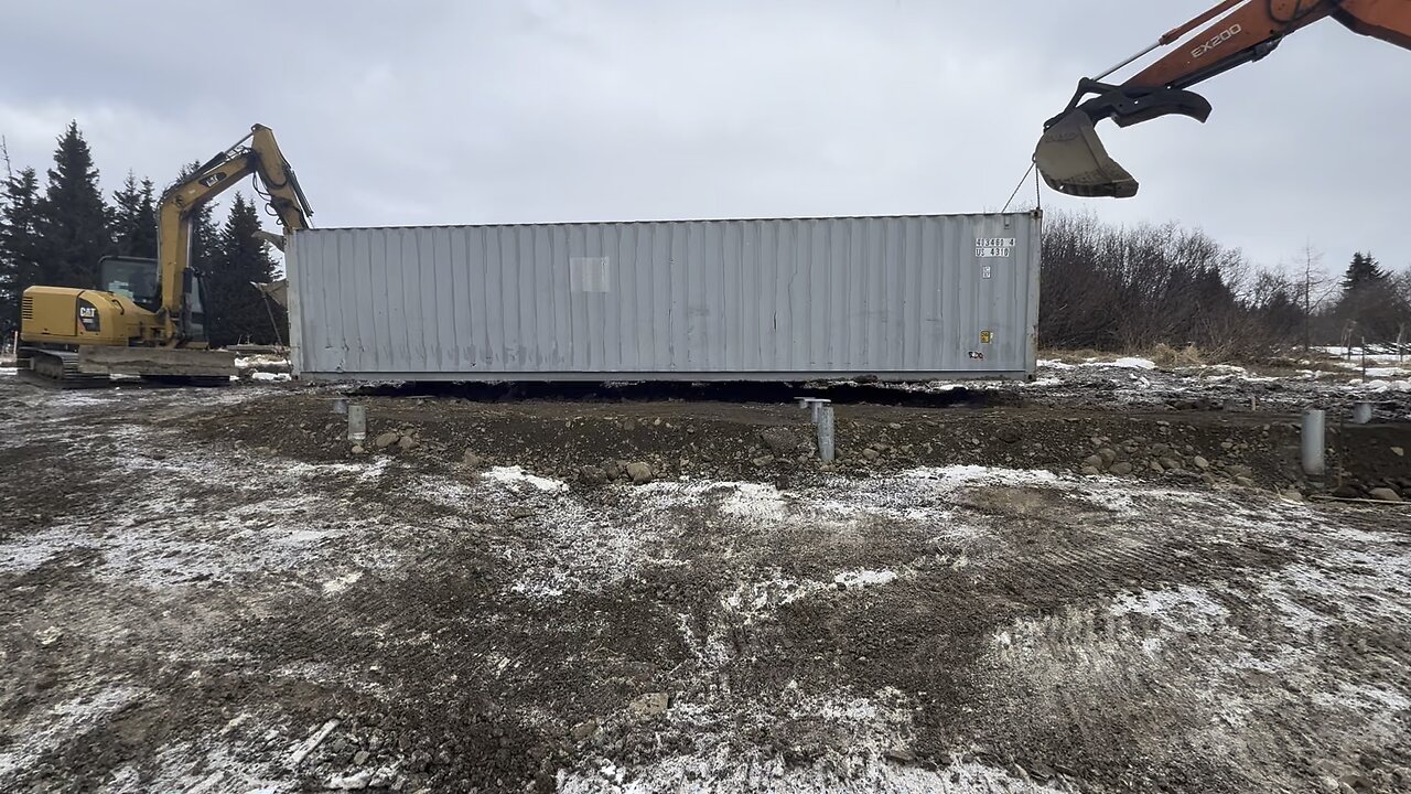 Setting a ConEx on piling in Alaska