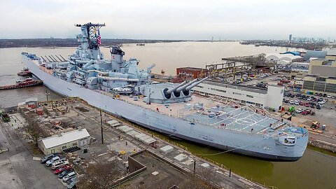 The Insane Process of Dry Docking US Navy's Gigantic Battleship