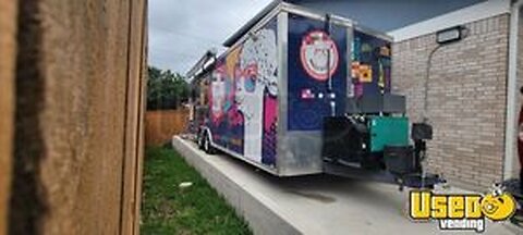 Fully Equipped - 2021 8' x 24' Kitchen Food Concession Trailer with Pro-Fire System