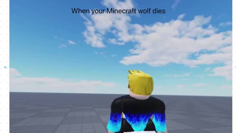 Not stop motion when your Minecraft wolf dies. Just give up. 😢