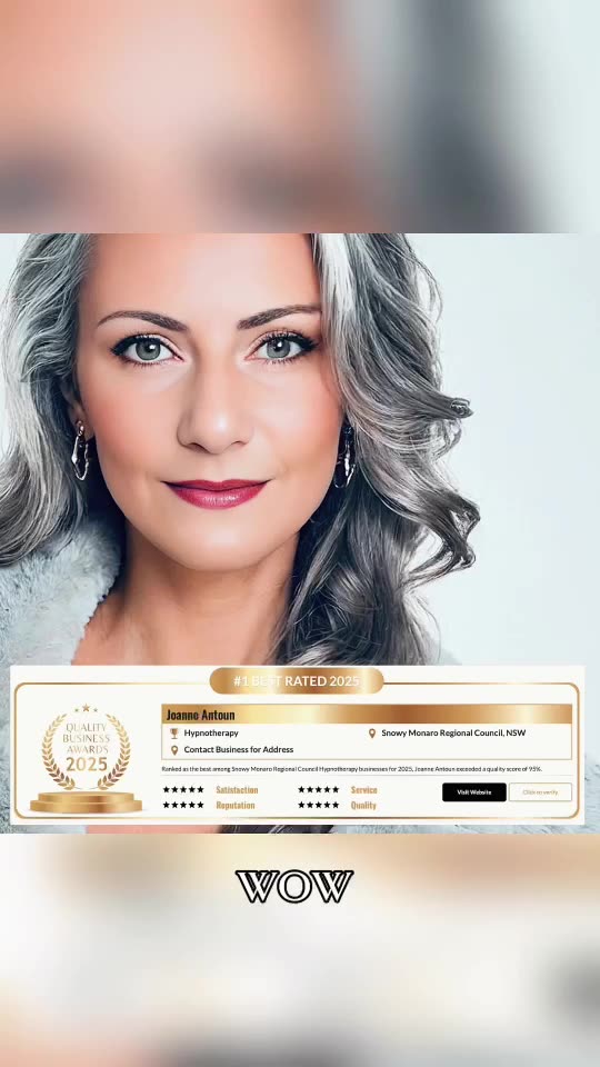 I’ve been awarded 1 Best Rated Hypnotherapy Business for 2025 by the Quality Business Awards 🤩