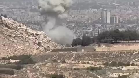 Smoke rises from Damascus Israel took off the gloves