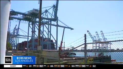 Crews still fishing containers out of Port of Long Beach after nearly 70 fall off ship