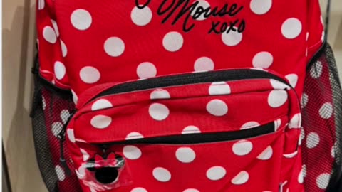 Disney Parks Minnie Mouse Polka Dot Backpack #shorts