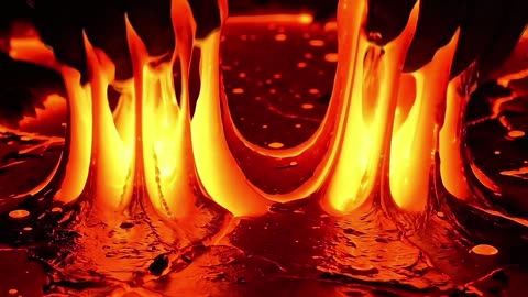 Real Lava ASMR #satisfying #asmrvideo #asmr #oddlysatisfying #veo3 #lava #lavaslime