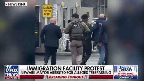 The mayor of New Jersey's largest city is under arrest tonight