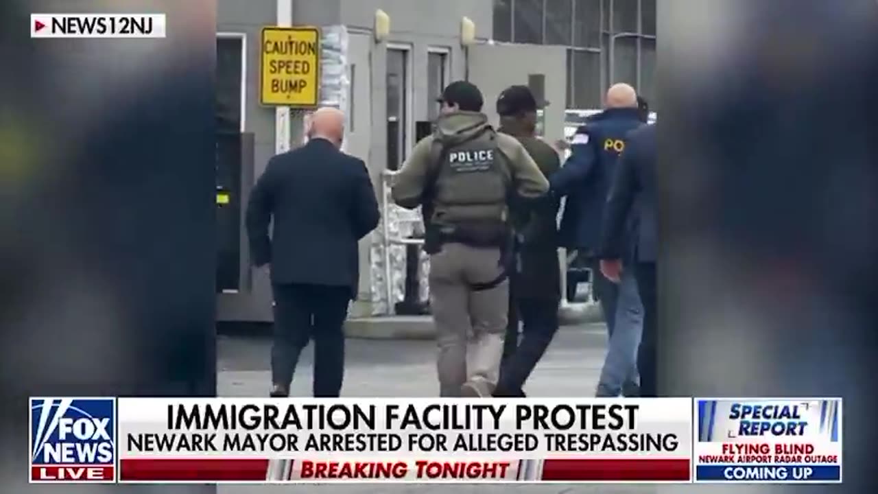 The mayor of New Jersey's largest city is under arrest tonight