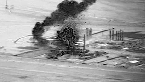 The IDF releases footage showing its strike this morning on Iran's Arak heavy water reactor.