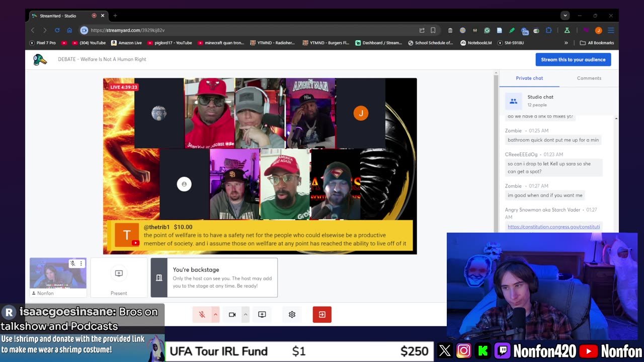 lil welfare & utilitarianism debate | !tts !discord