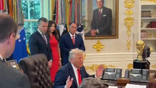 President Trump: "If you burn an American flag, you get 1 year in jail"