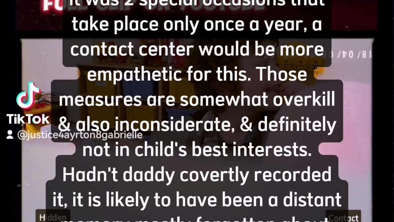 5th April 2018 supervised contact session conclusion, part 2