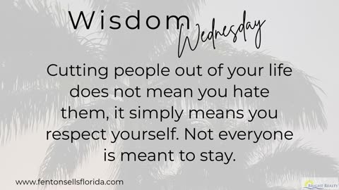 🌿 Wisdom Wednesday 🌿