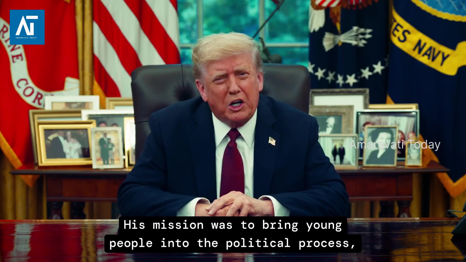 Trump Reacts to Charlie Kirk Death: Patriot Lost, Radical Left Blamed | Amaravati Today