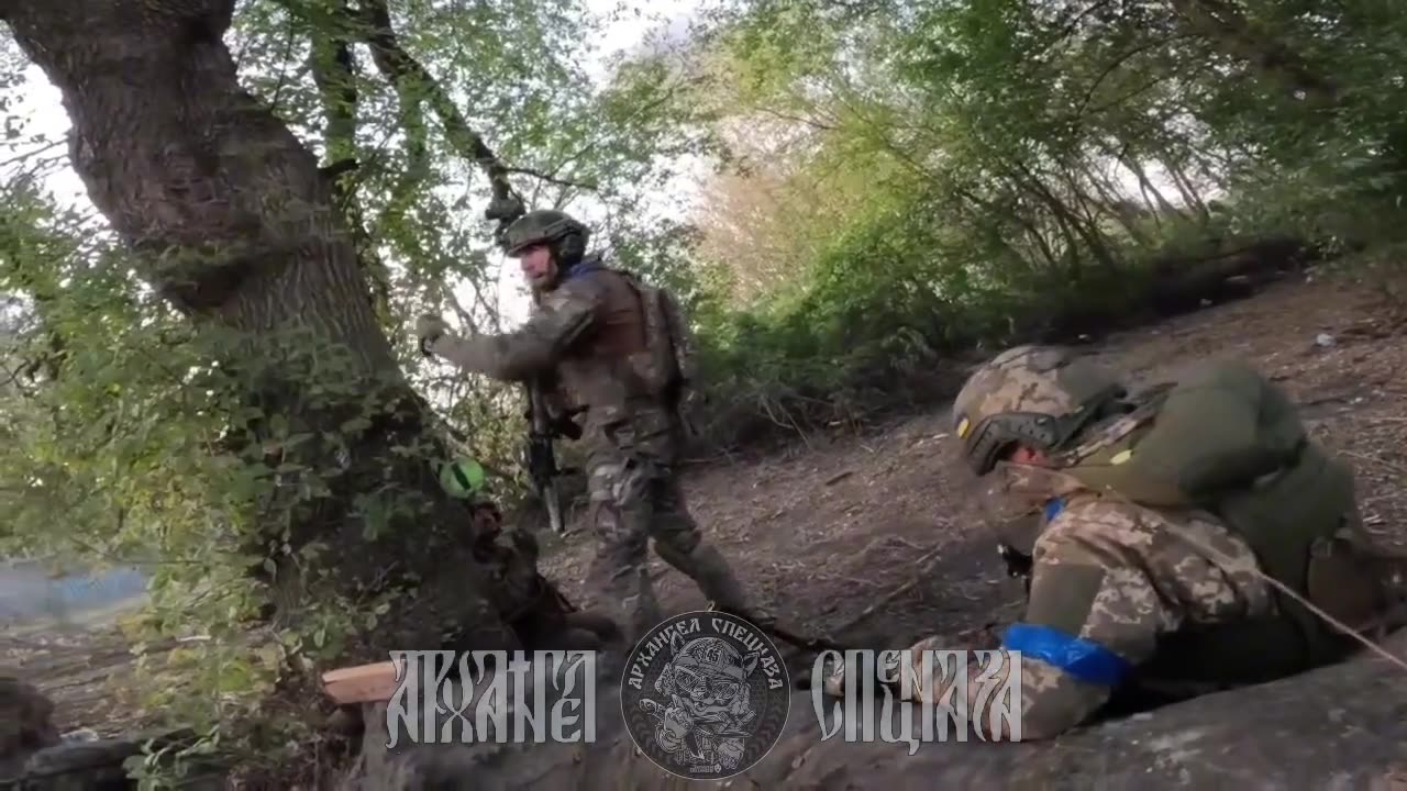 POV of a Ukrainian Unit Clearing a Farm and The Forest