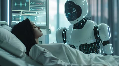 China is testing the deployment of humanoid AI robot doctors in a hospital.