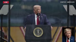 President Donald John Trump speaking on June 14, 2025 his birthday and Flag Day