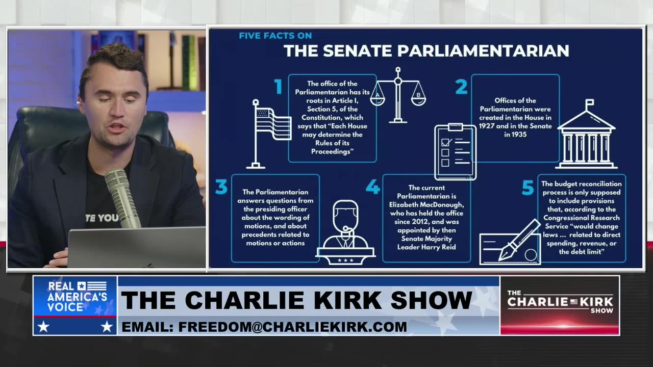 Charlie Kirk Expertly Explains the Senate Parliamentarian Predicament