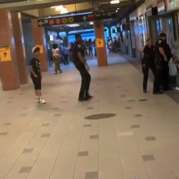 A couple of kids were horsing around and one of these little rascals whipped out a knife