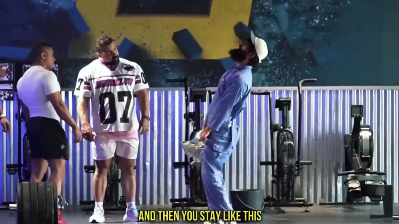 Power Lifter pretended like a Gym Cleaner& Shocked The Players