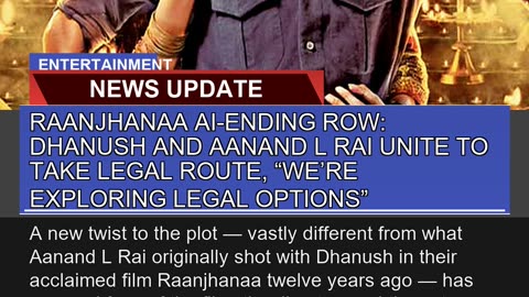 Raanjhanaa Aiending Row Dhanush and Aanand L Rai