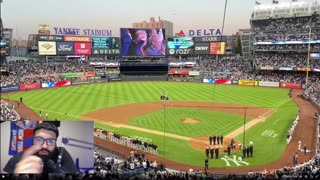 Entire STADIUM EXPLODES in STANDING OVATION When President Trump Arrives In DEEP BLUE NYC Yankees
