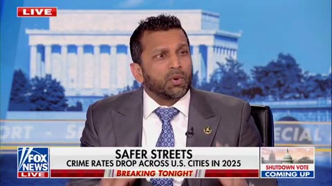 FBI Kash Patel: President Trump is making our streets safe again.