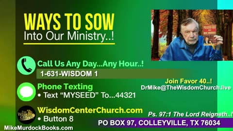 Re-Air: Wisdom Moments With Mike Murdock..!!!