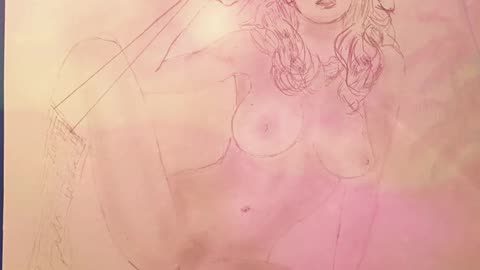 Susan Kiger Drawing Art' Centerfold Model 1977 PMOM