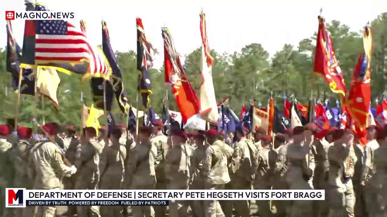 Department of Defense | Secretary Pete Hegseth Delivers Remarks at Fort Bragg in North Carolina