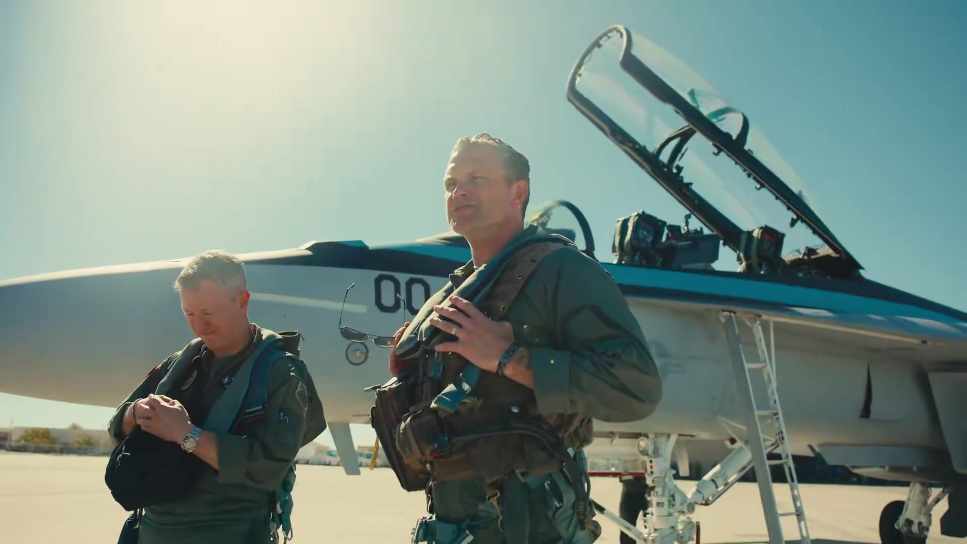 Department of War Drops Clip of Pete Hegseth Experiencing American Air Maneuvers