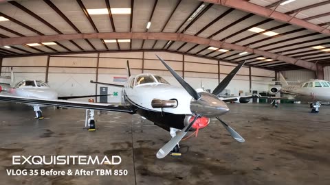 Before & After Detailing a TBM 850 Airplane in Alabama EXQUISITEMAD®