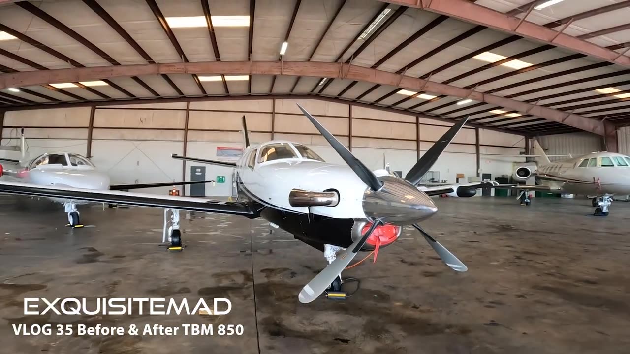 Before & After Detailing a TBM 850 Airplane in Alabama EXQUISITEMAD®
