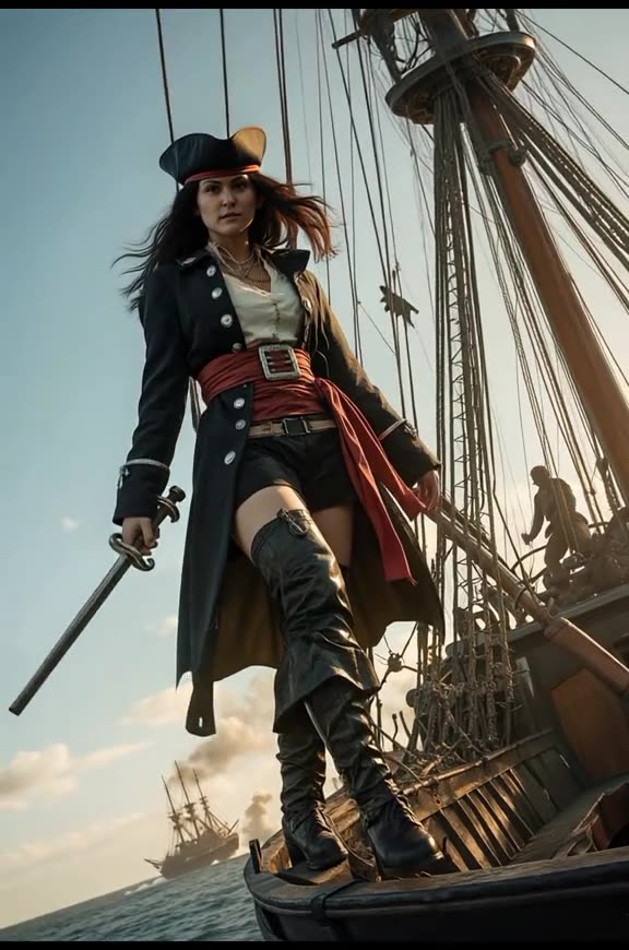 pirates #aivideo #aigirl #ai #aiart #pirate #ocean