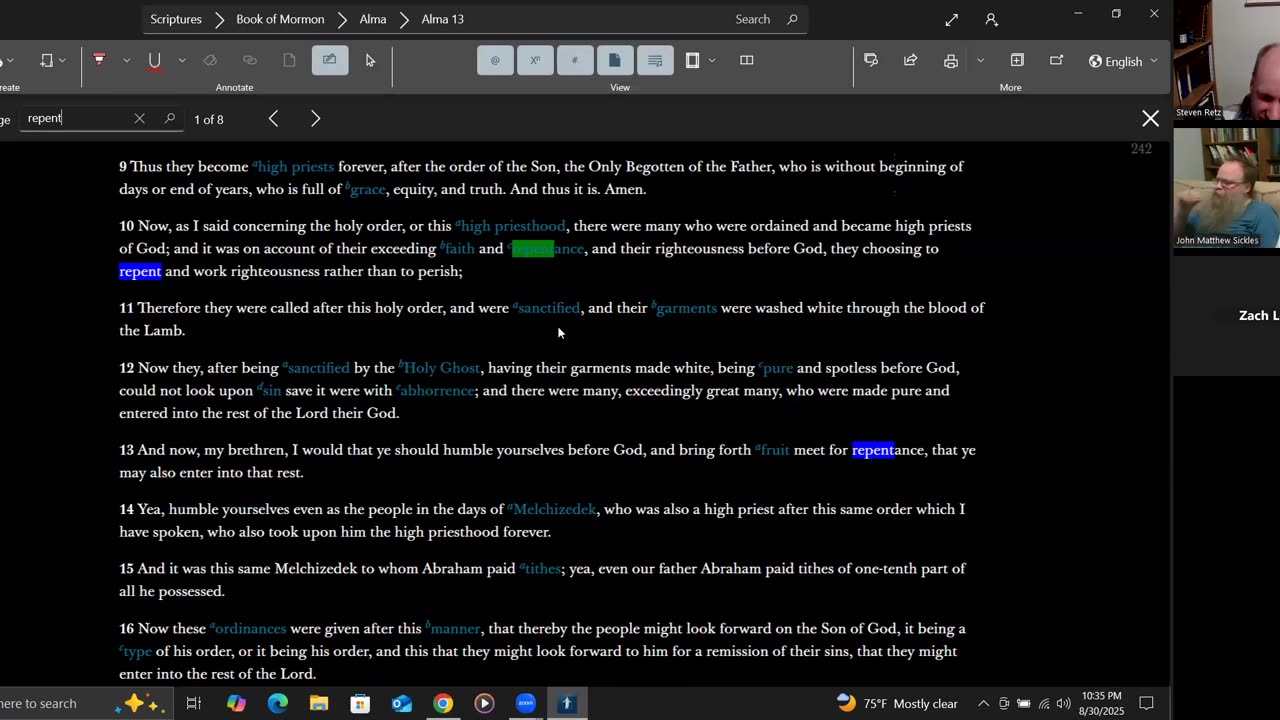 Scripture Study 2025-08-30 D&C 53-55