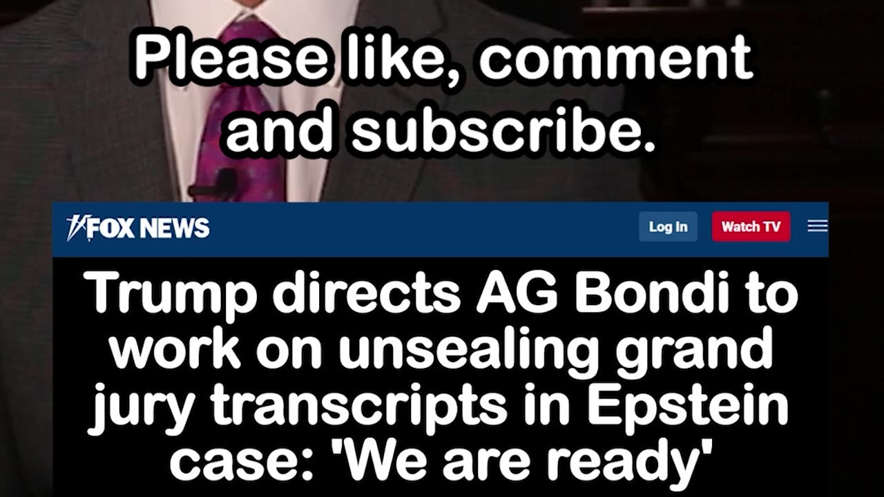 Trump Directs Unsealing of Grand Jury Transcripts in Epstein Case