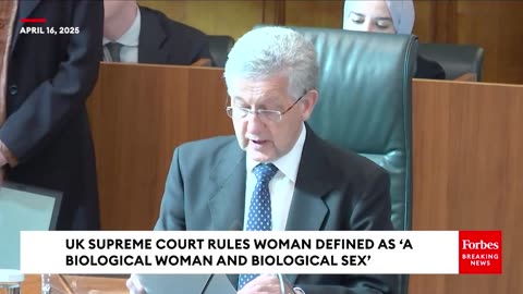 BREAKING NEWS: UK Supreme Court Rules Woman Defined As 'Biological Woman'—Not Including Trans Women